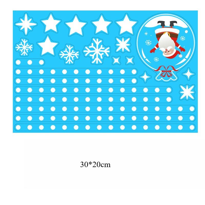 Christmas Window Stickers Xmas Tree House Snowflake Glass Decal Merry Christmas Decoration Home Navidad Gifts Noel