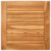Teak Sun Lounger with Table Solid Wood Brown