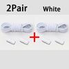 Round Elastic Laces without ties Metal Buckle Shoelace Sneakers Flat Shoes no tie shoelaces Shoe Accessories 1Pair/2Pair
