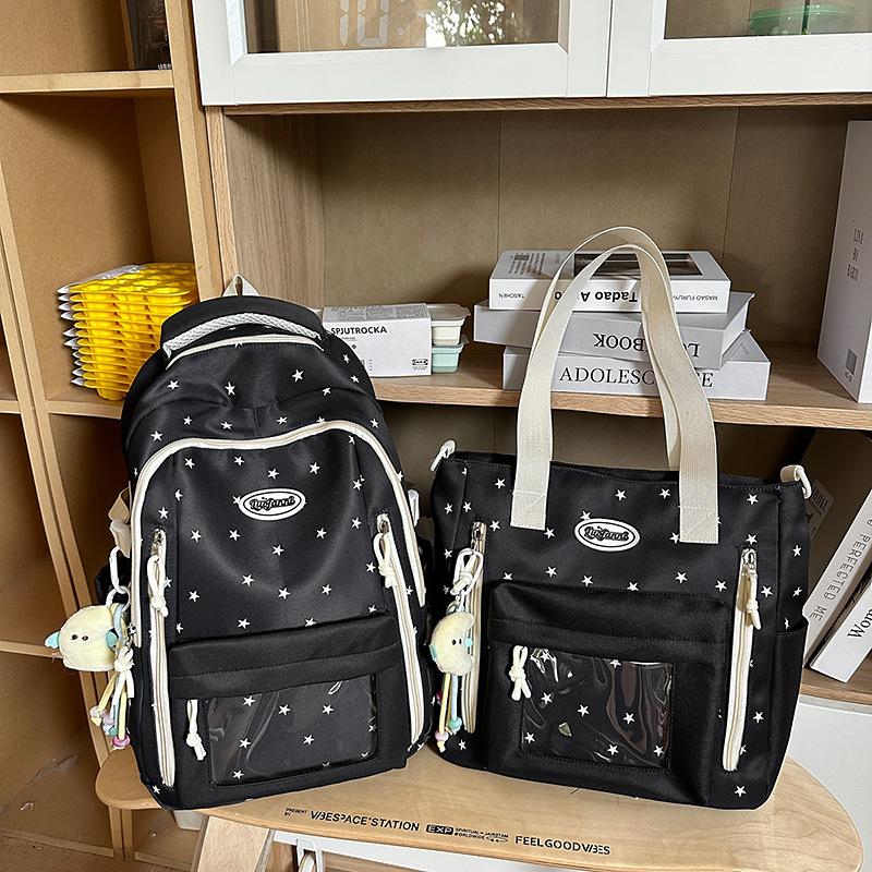Schoolbag High value schoolbag Women's large capacity backpack Fashion new small fresh versatile backpack Pain bag Durable tutoring bag