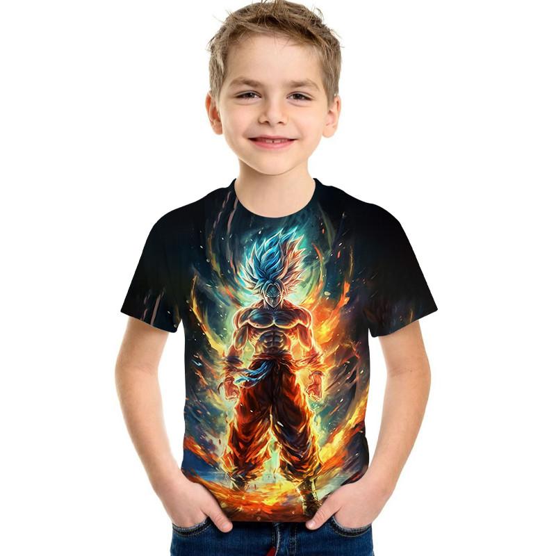 Cartoon Printed Children's T-shirt Short Sleeved Boys' Top