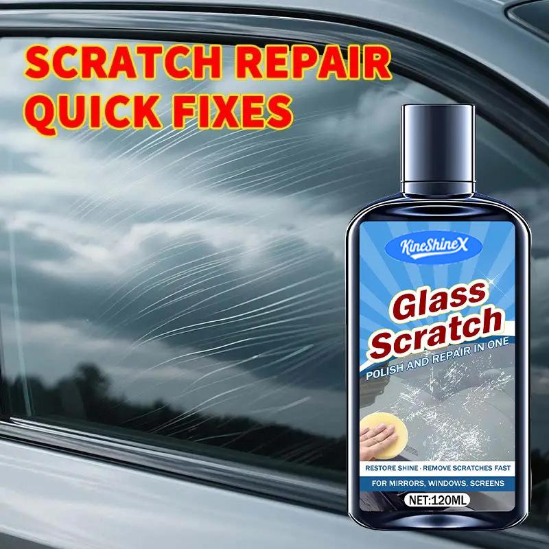 Car Glass Scratch Remover Cream, Windshield Polish Repair Kit, Restore Clarity for Windows & Mirrors, Anti-Scuff Polishing Compound