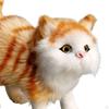 Cute Miniature Simulation Cat Figures Birthday Gift/ Collection Crafts Decoration Small Ornaments