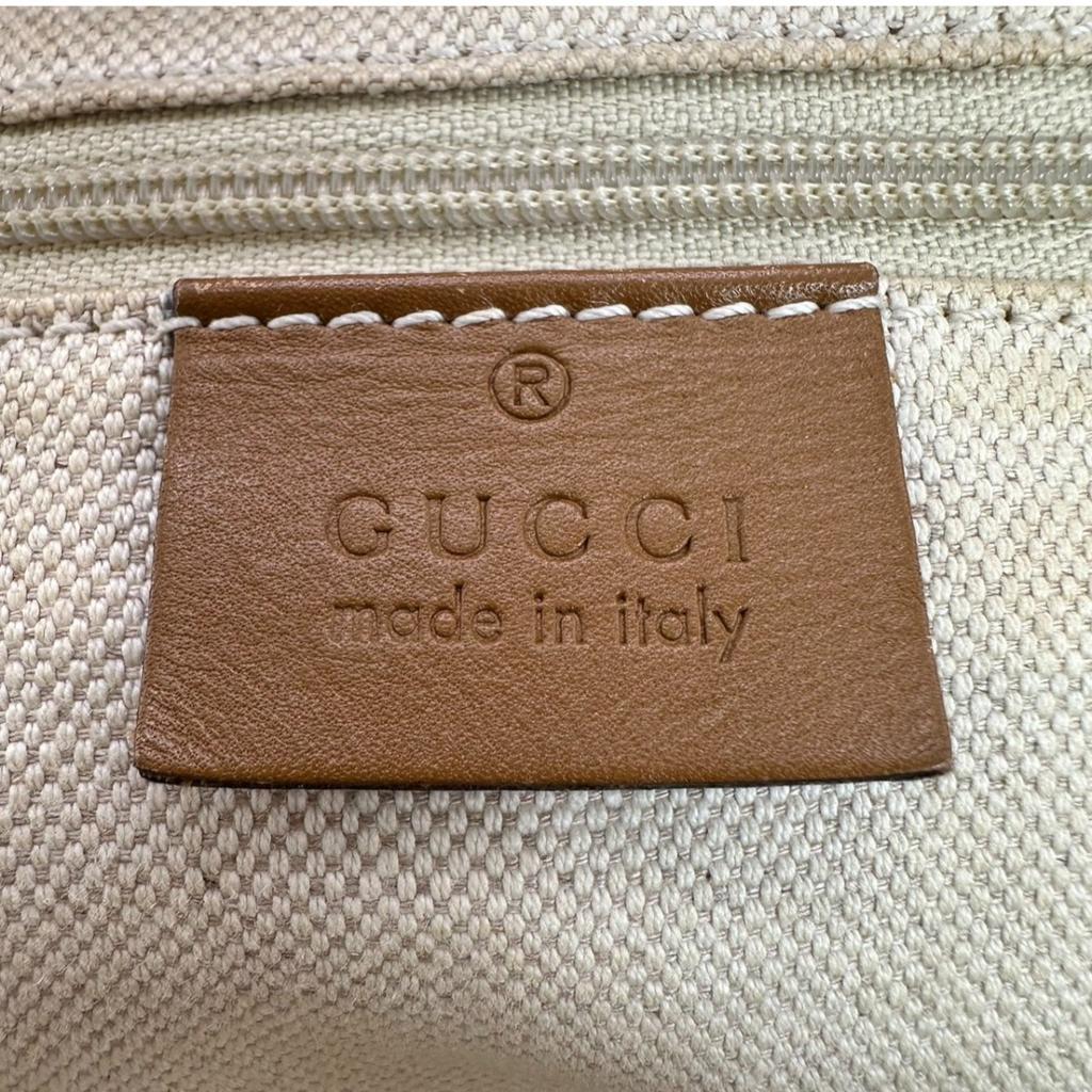 Gucci Diamante Tote Bag Canvas Beige X Brown Women 247902 Used