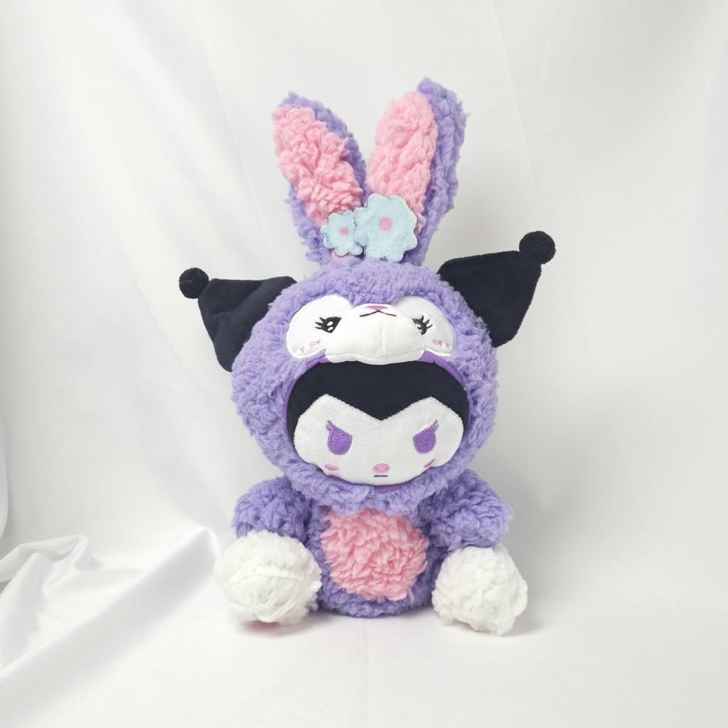 

Cute Cartoon Plush Toy Sanrio Transforming Kuromi And Cinnamoroll Pp Cotton Stuffed Doll Kuromi