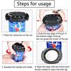 2 In 1 Can Top Remover Manual Beer Can Opener Stainless Steel Corkscrew Beer Soda Bottle Opener Multi-Function Can Opening Tool