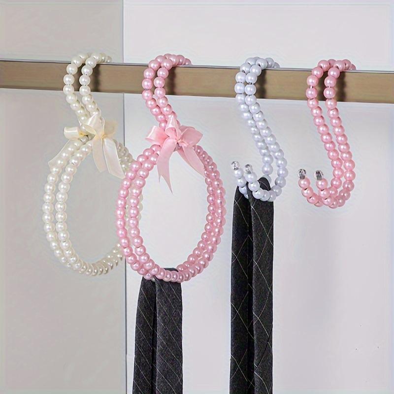 1 ks Perlový kroužek na šátek Šatní doplňky Plastomerové korálky Dekorace Plastová ramínka Kroužek na šátek Věšák Barevný 2 styly