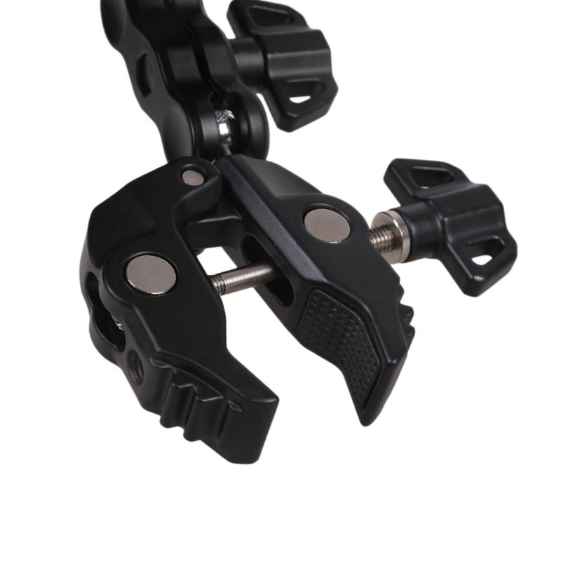 MultiAngle Camera Mount With Strong Plastic Clamp And Magnetic Disk Phone Mount Holder For Outdoor Photography Use