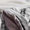 Nordic White Marble Pattern Printed Duvet Cover Set 200 x 200 With Pillowcase 2/3pcs Bedclothes Double Queen King Size Bed Linen