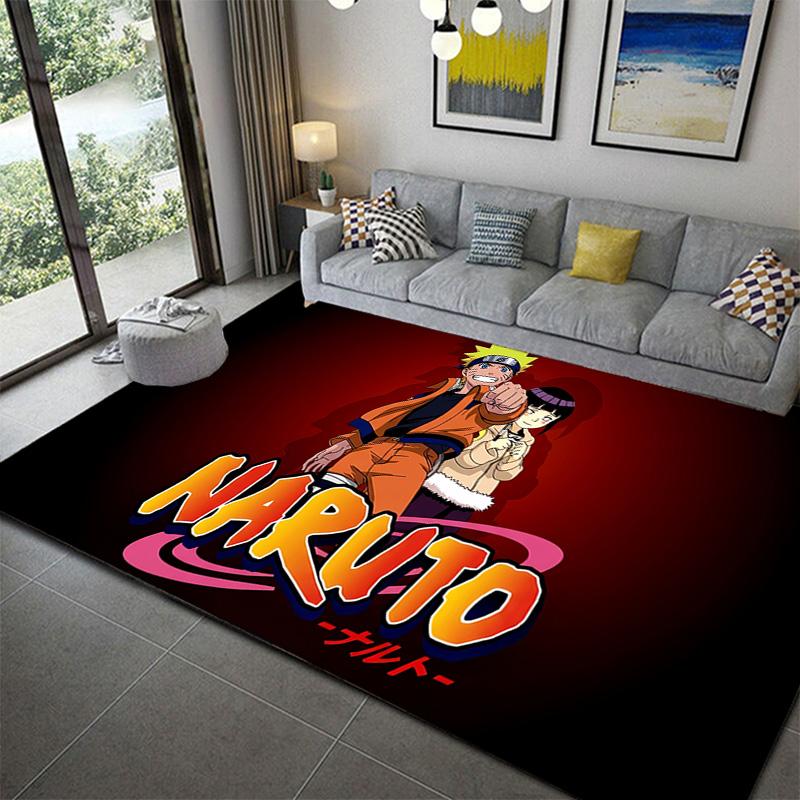Naruto Donner Teppich für Wohnzimmer Schlafzimmer Zuhause Sofadekoration, Kinder Spiel rutschfeste Bodenmatte