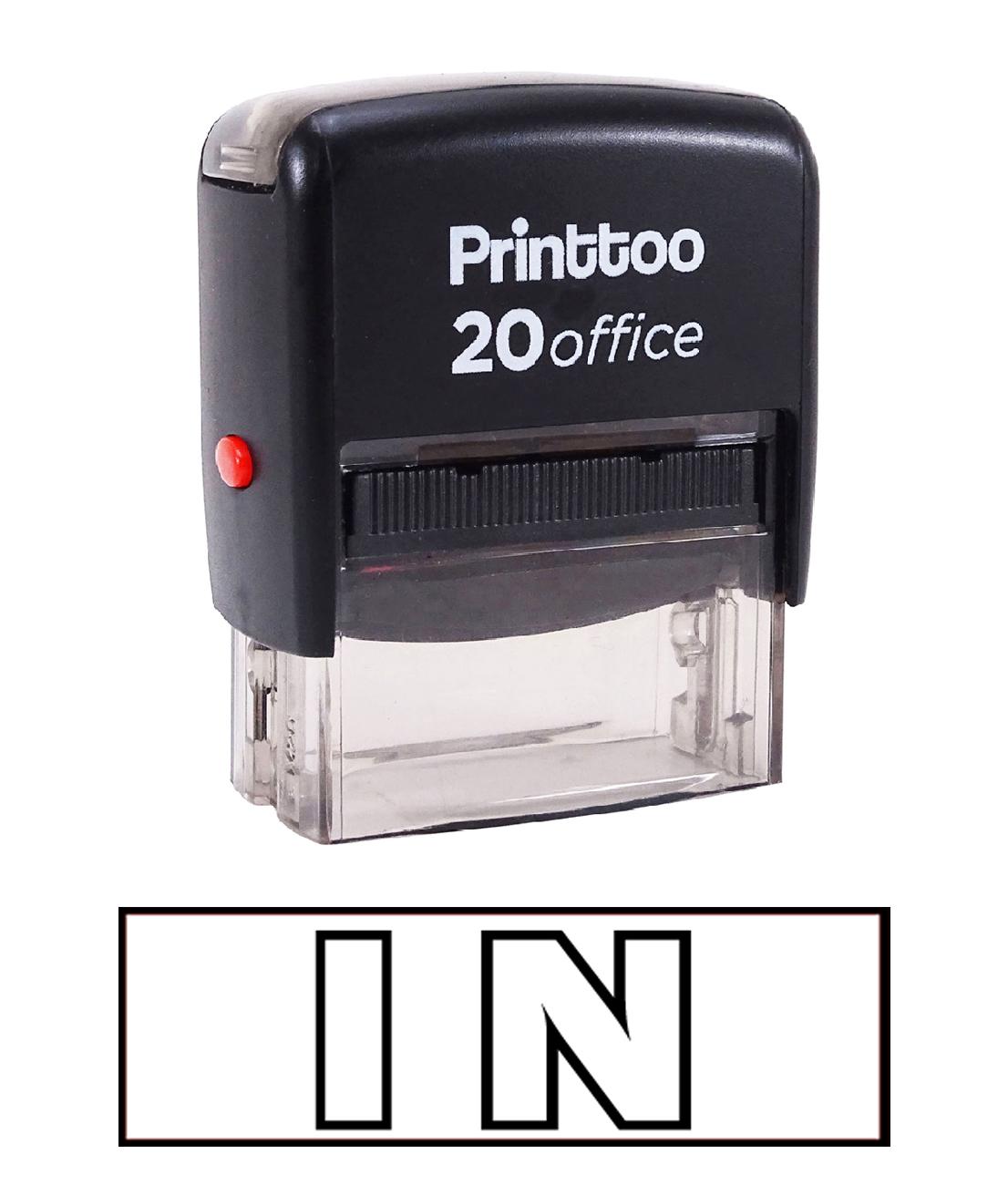 

Printtoo IN Self Inking Rubber Stamp Office Stationary Custom Stamp-Black 14 mm x 38 mm (Approx) красный