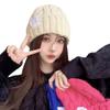 Warm Hat for Women with Versatile Outdoor Jacket Hat Showing Off Their Faces for Primary School Students In Autumn and Winter Trendy Knitted Hat