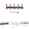 Modern Minimalist Wall Mount Heavy Duty Coat Hook With 5 Hooks For Bathroom And Hotel Doors