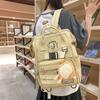 College Student Schoolbag Large Capacity Junior High School Backpack Versatile High Value Girls Backpack New