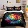 "Vivid Splash Hoops Magic." Bedding Sets Duvet Covers Pillowcases(1* Duvet Cover 2* Pillowcases Without Duvet Insert)
