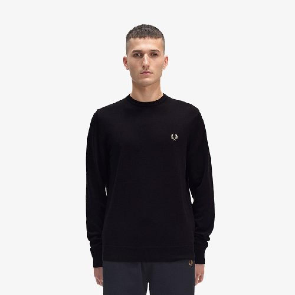 

FRED PERRY [Baseline] Классический трикотаж из мериносовой шерсти с круглым вырезом 198 AFPM2419601 198