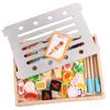 Wooden Simulated Barbecue Set Simulation Food Kids Pretend Cooking Toy  Dollhouse