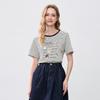 Betu Women's Graphic Striped Color-Block T-shirt