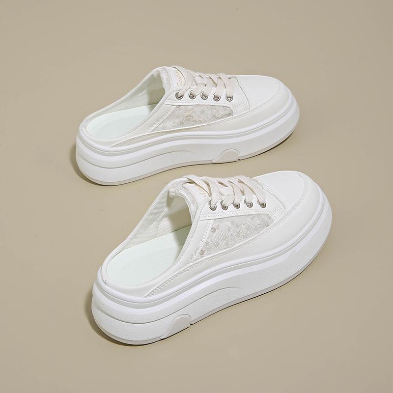 

Fashion CRLAYDK Womens Walking Platform Mules Open Back Slip On Shoes House Closed Toe Casual Slides for Ladies Outdoor Slippers 40