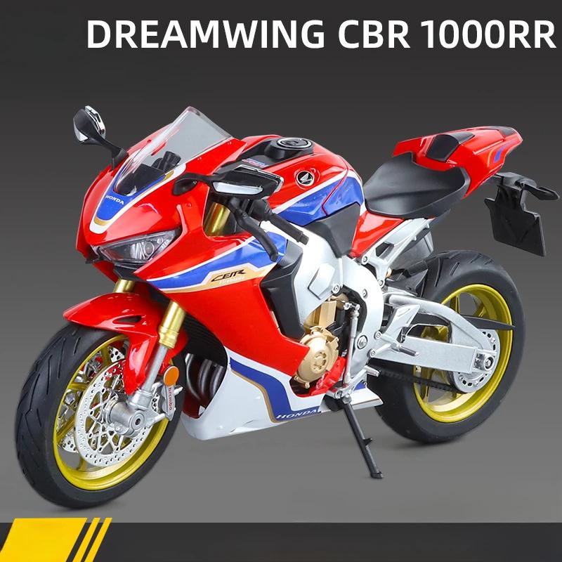 1:9 Honda CBR 1000RR-R FIREBLADE SP Toy Motorcycle Model Music Light Alloy Diecast Vehicle Model Toys Essential Ornaments