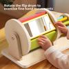 Wooden Colorful Rolling Drum Toy for Early Development, Sensory Stimulation and Hand Eye Coordination, Interactive Parent- Play, Mixed Colors