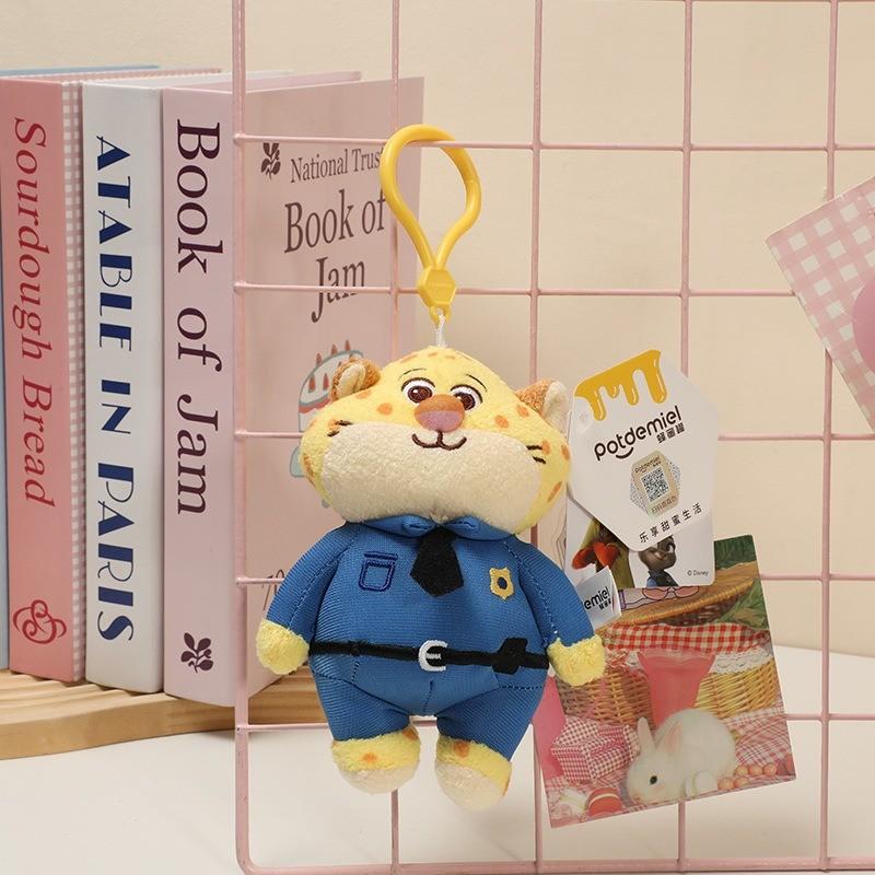 Judy Hopps Plush Toy Cartoon Stuffed Dolls Backpack Keychain Pendant Gift