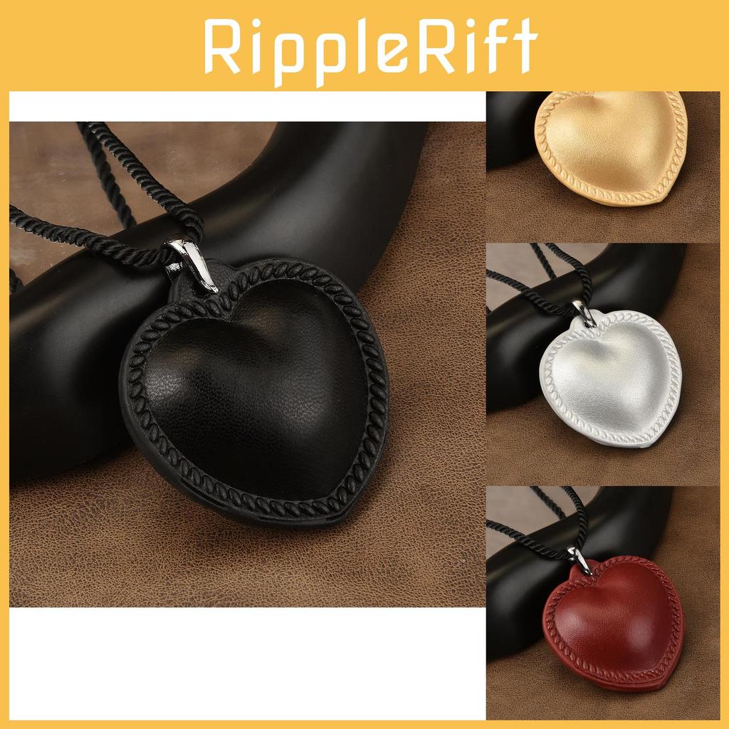 Fashionable Shaped Heart Choker Necklace In Leather For Unisex Casual Wear