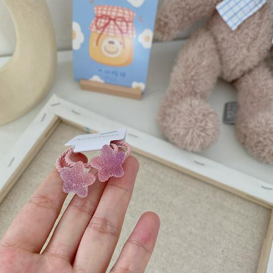 Starfish Gummy Baby Hair Tie: No-Damage Star Rubber Band for Infants