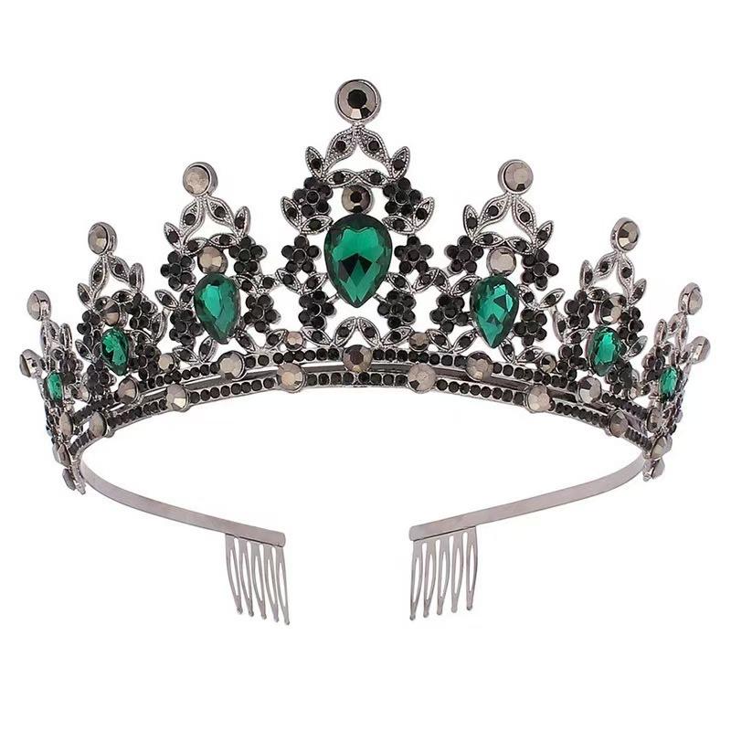 Bride's Crown Headwear  Alloy Rhinestone Hair Band Wedding Crown  Birthday Hair Accessory  Style Headband Accessory