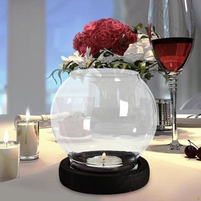 Clear Glass Candle Holders Table Centerpiece Bowl Votive Candelabra Candlesticks for