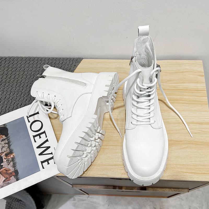 Большие желтые ботинки на толстой подошве — фото 4