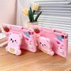 Cute Strawberry Bear Case for iPad Applicable to Samsung tablet and Redmi pad 2 SE 9.7 8.7 11" silicone case with pen slot Cute girl Kids tablet case
