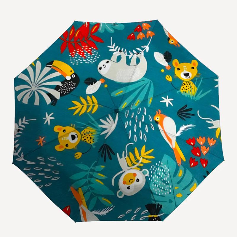 

1pc Jungle Animals Umbrella - Portable Home Essential, Durable Iron Frame with Rod Structure, Fashion Lovers yy250910073