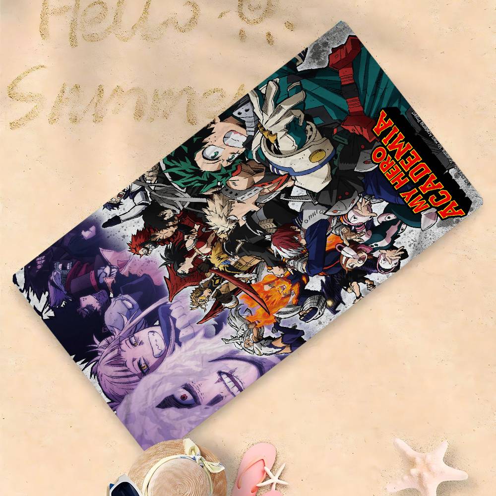 M-My H-Hero A-Academias Anime Microfiber Beach Towel Absorbent Quick Dry Soft Yoga Swimming Resort Mountain Climbing Towel