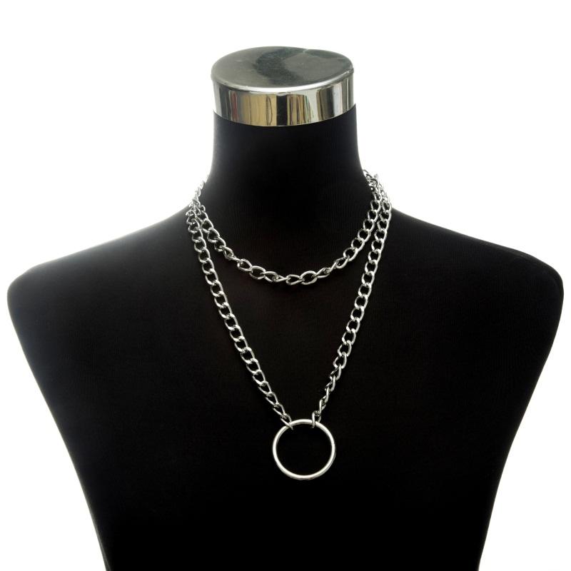 Trendy Link Chain Necklaces For Women Men Chunky Thick Choker Jewelry On The Neck Fashion Female Egirl Eboy Grung  Accessories