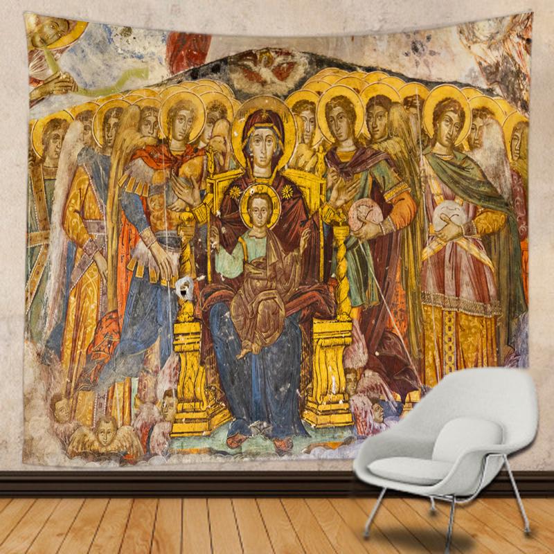 Imperium Romanum Bildväv Kung Justinianus dynasti Retro Väggduk Väggbonader Boho Heminredning Väggkonst Mural Makramé