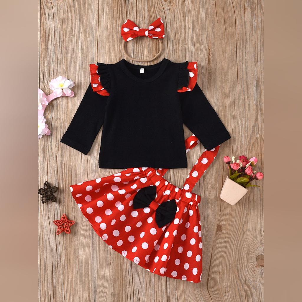 Stylový šatový set s dlouhým rukávem