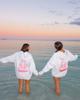 2026 Cross Border Embroidered 'Chasing the Sun' Hooded Sweatshirt: European Size, Drop Shoulder Design