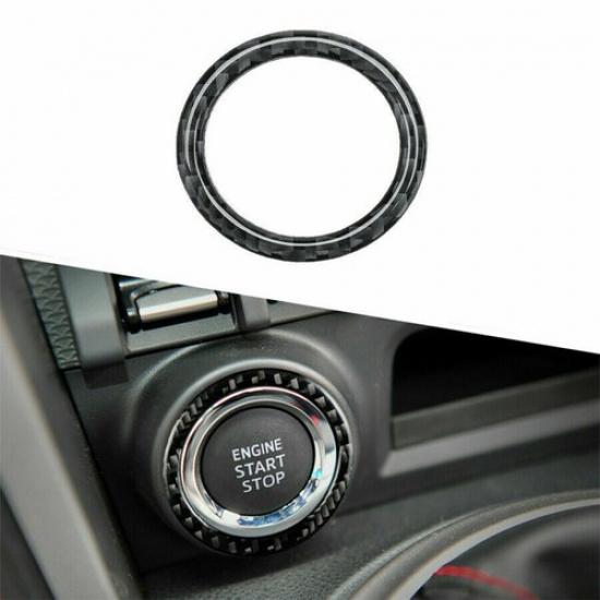 Engine Start Stop Button Frame Cover For Toyota 86 Subaru BRZ 13-18 Carbon Fiber