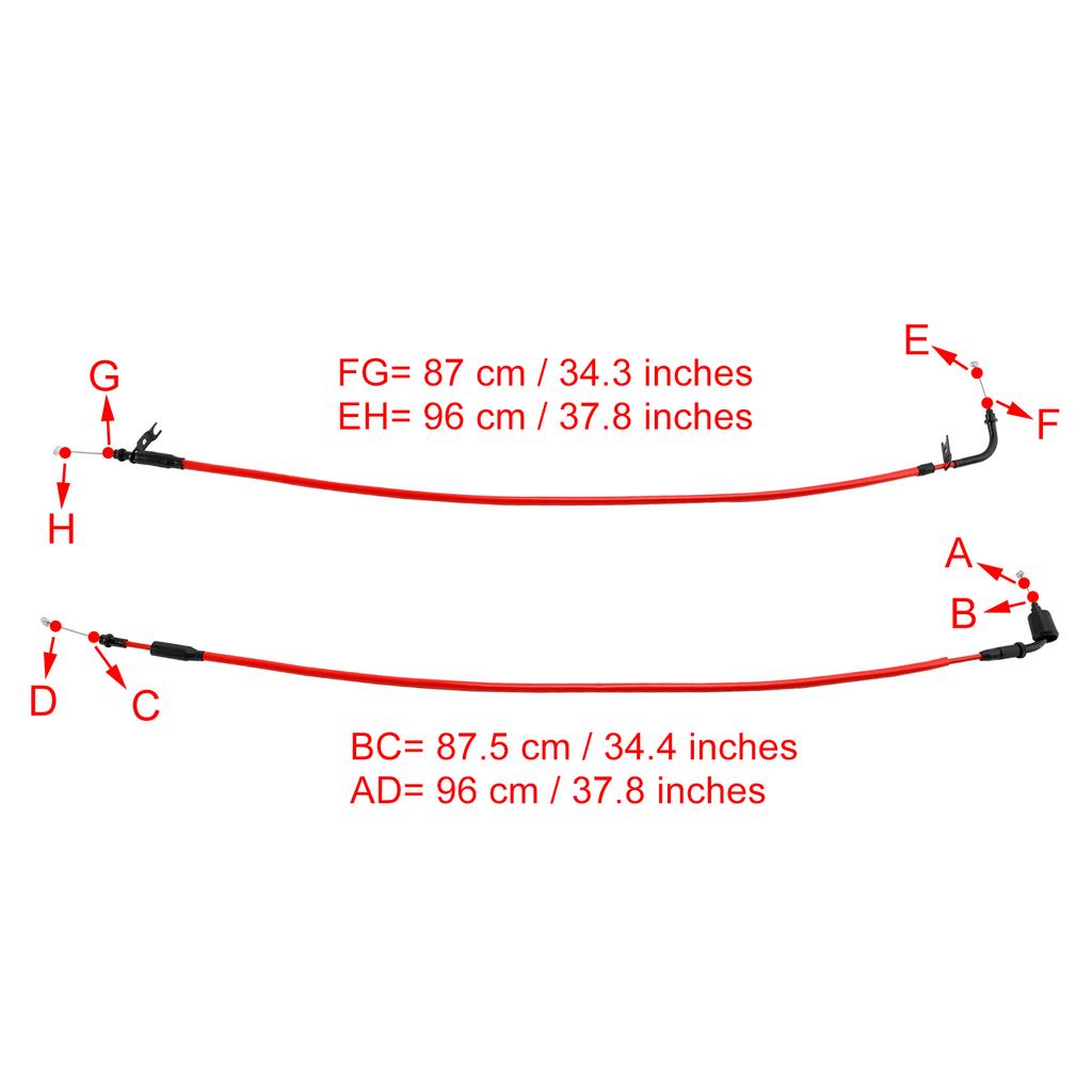 Throttle Cable Wire for Suzuki GSXR1000 2017-2023 Red