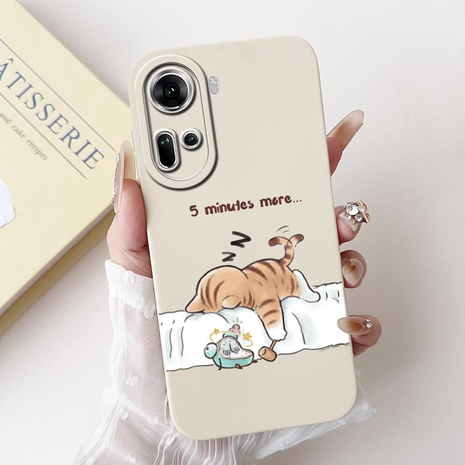 For Oppo Reno 11 5G Case Reno11 F CPH2603 Cute Panda Cartoon Cover Soft Silicone Phone Case For Oppo Reno 11 Pro Reno11 11F Bags