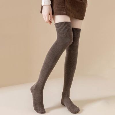 Calcetines Altos hasta el Muslo para Mujer Calientes de Invierno por Encima de la Rodilla Calcetines Extra Largos de Punto Calentadores Gruesos para Piernas