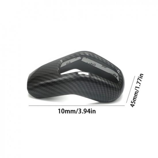 Carbon Fiber ABS Shift Knob Head Cover Trim For Land Rover Range Rover Sport