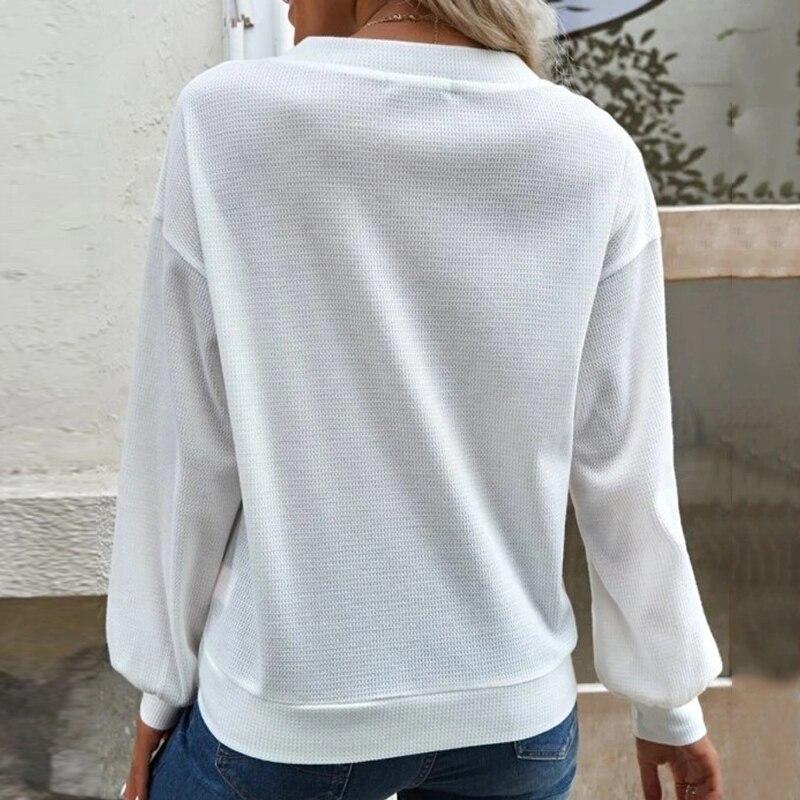 Podzimní Tenké Ležérní Pletené zboží Jednobarevné Knoflíček Výstřih do V Pletený Cardigan Ženy Volný Tenký Svetr S dlouhým rukávem Kabát Kancelář Ladies 28756