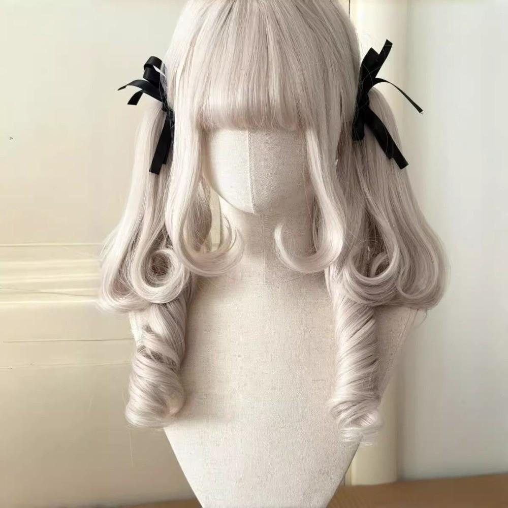 Long Curly Lolita Wig with Bangs Harajuku Roman Volume Cosplay Wig  Cosplay Party