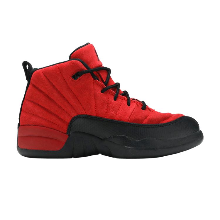 Kids' Sneakers Jordan 12 Retro Reverse Flu Game (PS) Varsity Red/Black