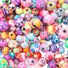 Colorful Printed Polymer Clay Beads for DIY Jewelry Bracelet Making