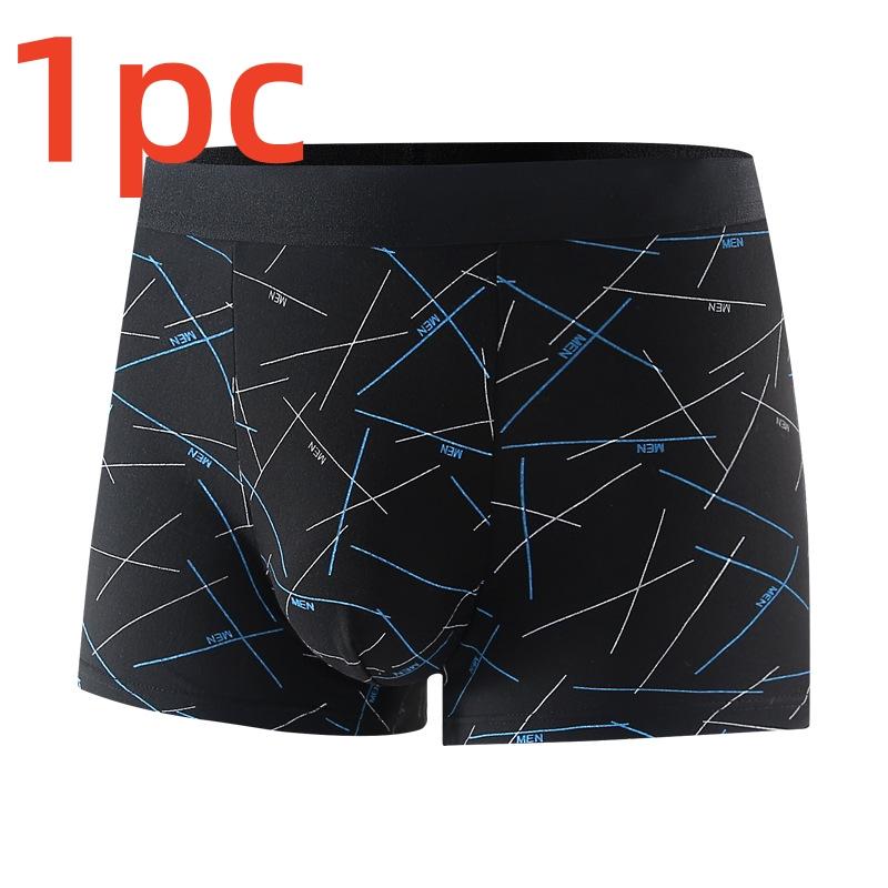 4/1PCS Men's Boxer Shorts Cotton Underwear Plus Size Underpants Breathable Sexy Panties Mesh Lingerie