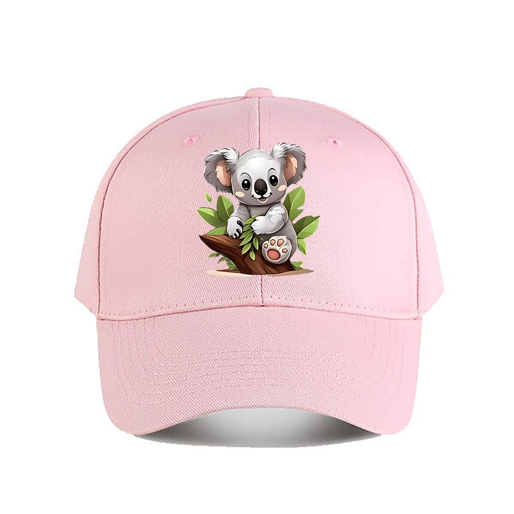 Cute Cartoon Koala Plush Toy Kids Room Decor Baseball Cap Fashion Unisex Sunhat Womens Outdoor Sports Snapback Cap