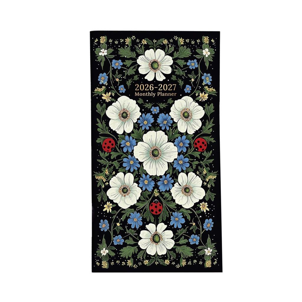 Pocket Calendar 2026-2027 - Date Planner, Portable Schedule Organizer,  Monthly & Yearly Planner